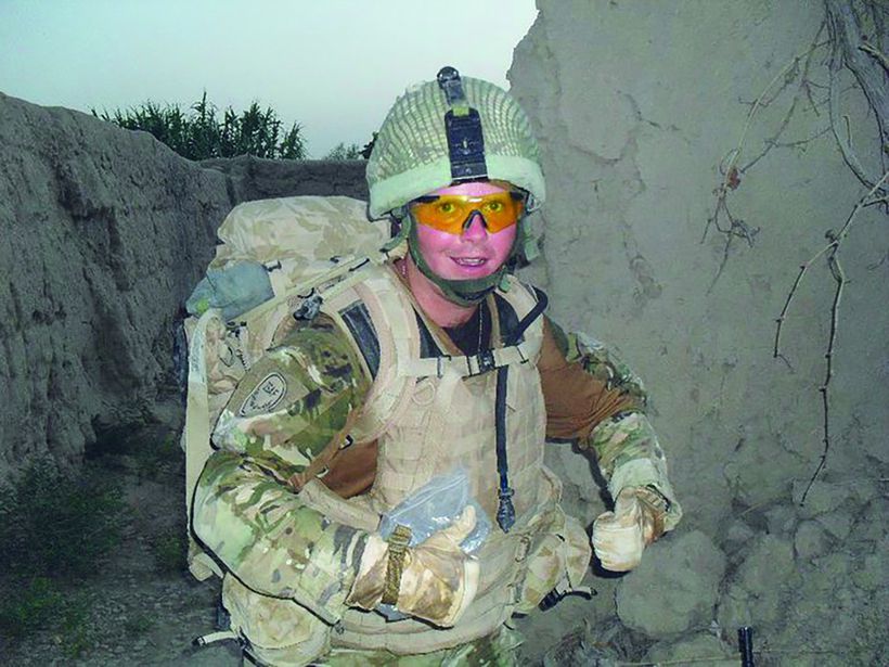 Tony in full kit during his time in Afghanistan